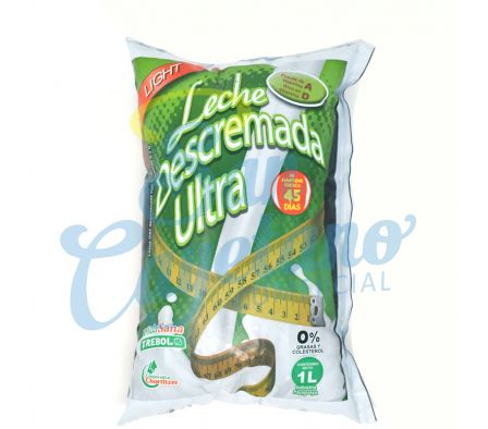 LECHE DESCREMADA ULTRA SACHET TREBOL 1 LT (18)