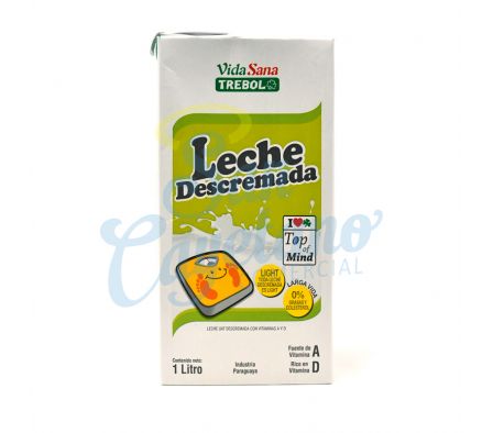 LECHE DESCREMADA TREBOL 1LT (12)