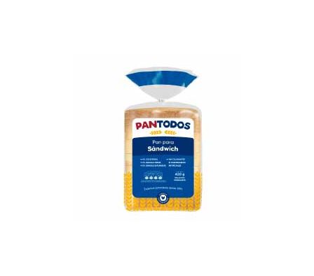 PAN SANDWICH PANTODOS 1P 390GR(16)
