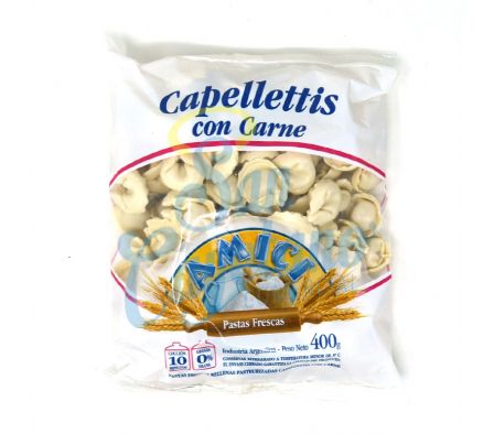 CAPELLETTIS CON CARNE AMICI 400GR