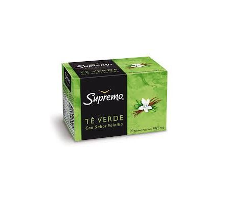 TE SUPREMO VERDE CON SABOR VAINILLA X20 (48)
