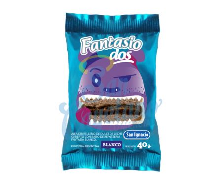 ALFAJOR BLANCO TRES PISOS FANTASIO 70GRS (24)