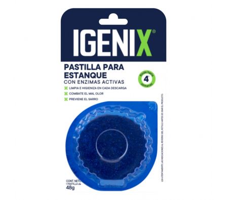 PASTILLA ESTANQUE AZUL IGENIX 48G(12)