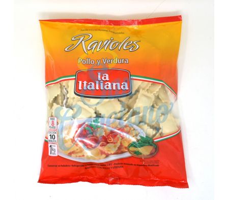 RAVIOLES  POLLO LA ITALIANA 1KG