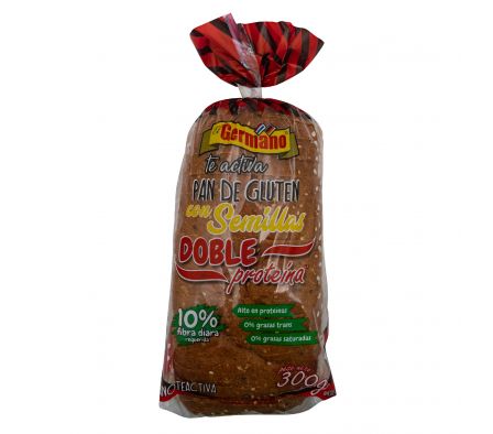 PAN DE GLUTEN Y 3 SEMILLAS EL GERMANO 300GR