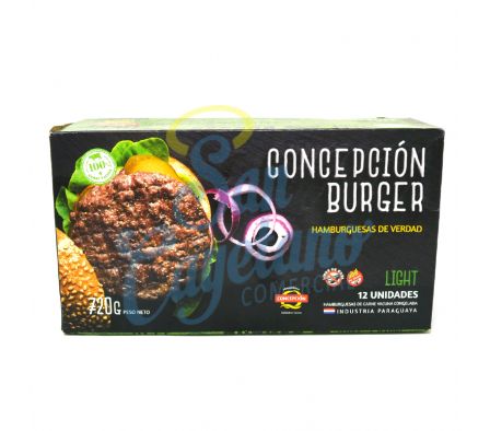 HAMBURGUESA CARNE LIGTH CONCEPCION 12 UND 75GR(12)