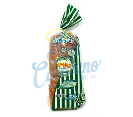PAN SALVADO CON FIBRA INTEGRAL  EL GERMANO 400GR 