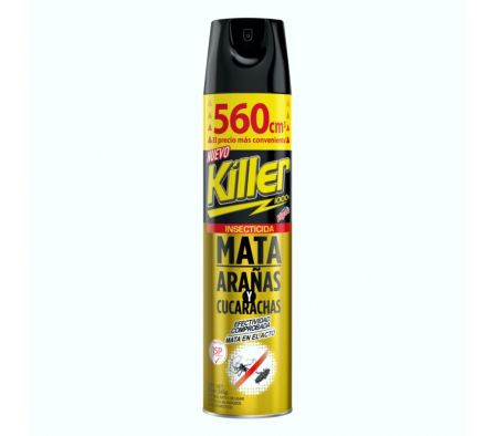 INSECTICIDA ARAÑAS Y CUCARACHAS KILLER 560ML (12)
