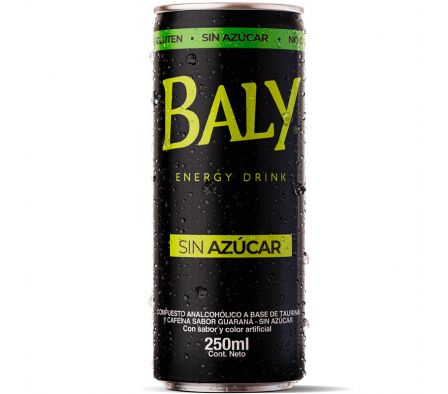 BEBIDA ENERGIZANTE DRINK S/ AZUCAR BALY 250ML  (6)
