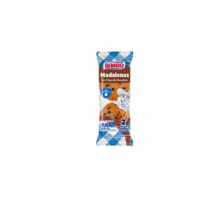 MADALENA CON CHIPS DE CHOCOLATE BIMBO 2UND 80GR