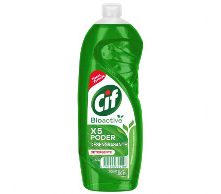 DETERGENTE CIF BIOACTIVE LIMA 300 ML (12)