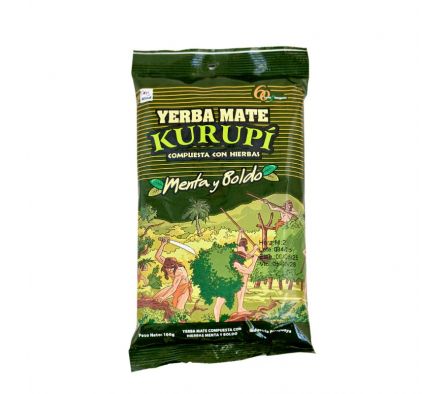 YERBA MENTA Y BOLDO  KURUPI 100GR(30)