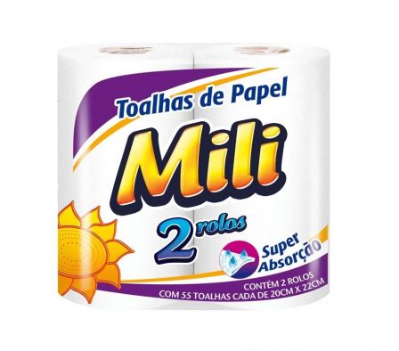 TOALLAS DE PAPEL P/COCINA MILI 2ROLLOS (12)