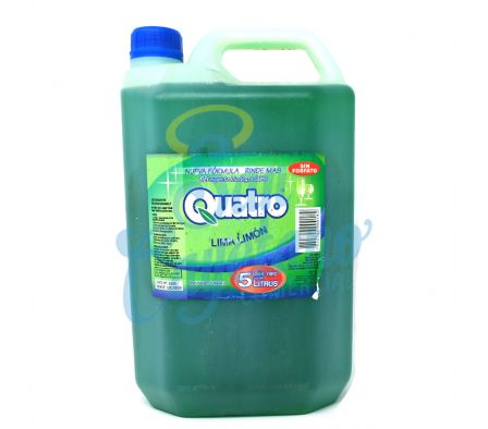 DETERGENTE LIMON BIODEGRADABLE QUATRO 5 LTS