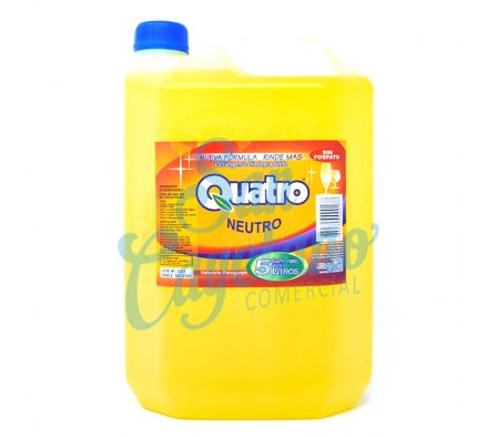 DETERGENTE NEUTRO BIODEGRADABLE QUATRO 5 LTS