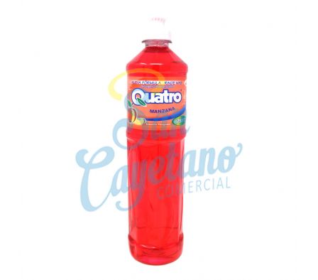 DETERGENTE MANZANA BIODEGRADABLE QUATRO 475ML(12)
