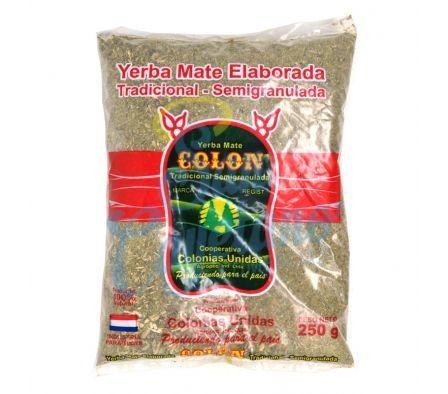 YERBA MATE TRAD SEMIGRANULADA COLON 250GR (20)