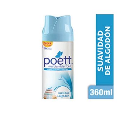 DESODORANTE DE AMBIENTE SUAV ALGODON POETT360ML(6)