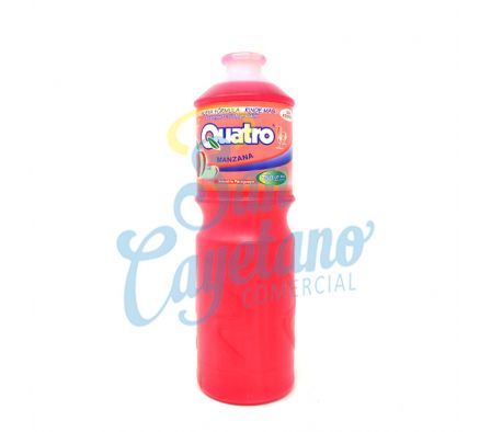 DETERGENTE MANZANA BIODEGRADABLE QUATRO 1LT(6)