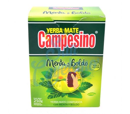 YERBA MATE MENTA/BOLDO CAMPESINO X 250 GRS (20)