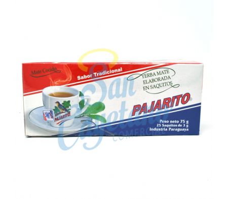 MATE COCIDO PAJARITO CAJA X 20 UND X 3 GRS