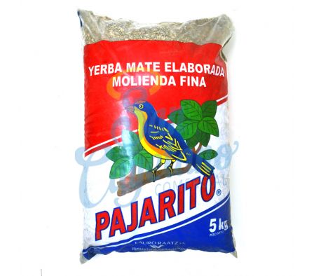 YERBA MATE MOLIENDA FINA PAJARITO PLASTICA 5 KG