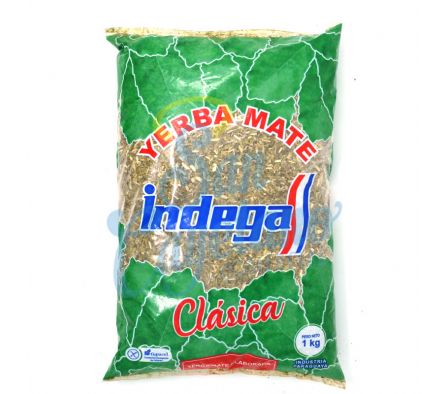 YERBA MATE CLASICA INDEGA PLASTICO X 1 KG (10)