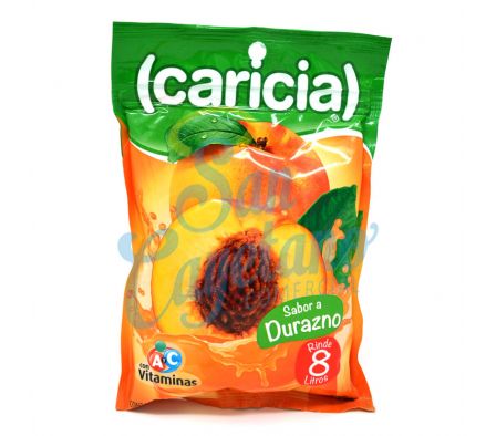JUGO EN POLVO DURAZNO CARICIA X 100 GRS (30)
