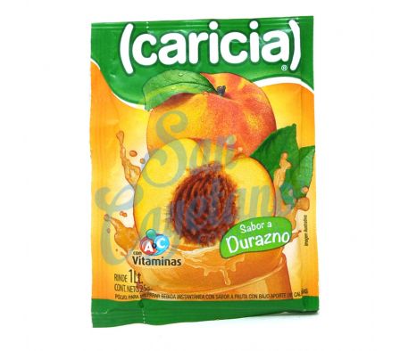 JUGO EN POLVO DURAZNO CARICIA X 20 GRS (160)