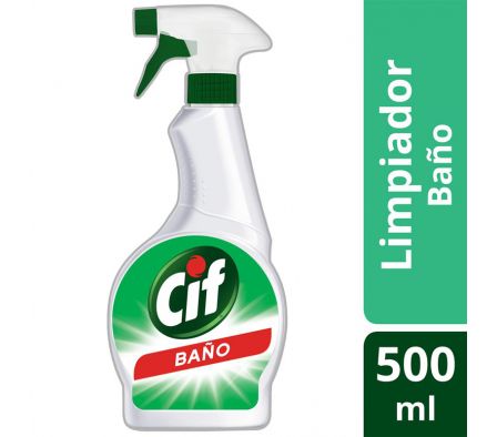 LIMPIADOR PARA BAÑO S/OLORES CIF 500ML GATILLO(12)