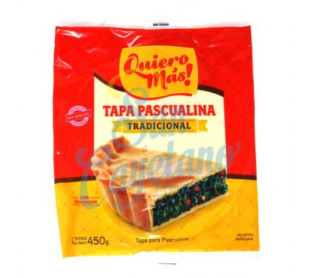 TAPA PASCUALINA QUIERO MAS 450GR 