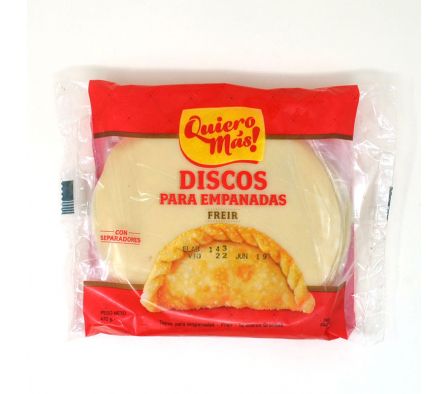 DISCOS P/EMPANADAS  SUPER QUIERO MAS 470 GRS