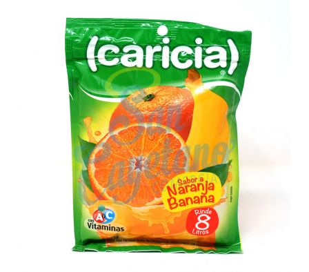 JUGO EN POLVO NARANJA/BANANA CARICIA X 100 GR (30)