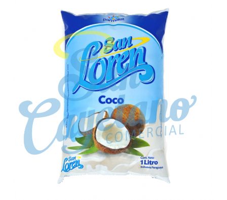 BEBIDA LACTEA COCO SACHET SAN LOREN  1LT