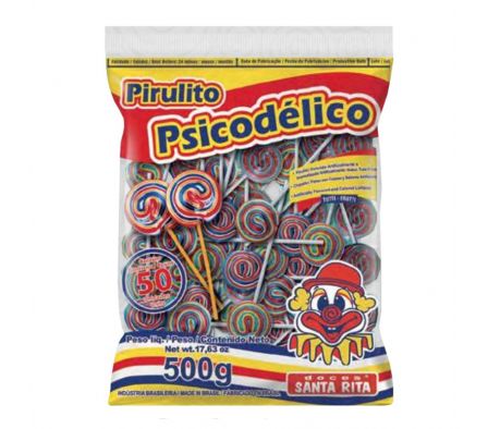 PALETA PSICODELICO COLORIDOS SANTA RITA 50U. (16)