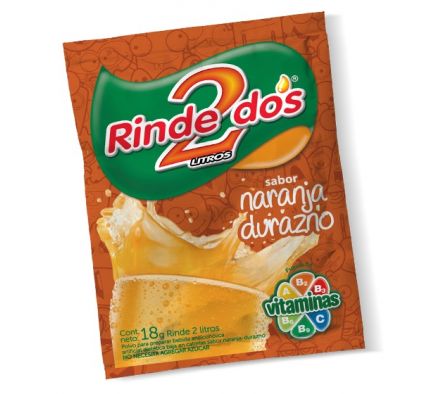 JUGO EN POLVO DURAZNO RINDE2 13GRS (10)
