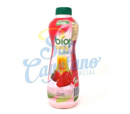 YOGUR BIO BODY FRUTILLA BOTELLA TREBOL 1LT 