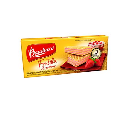 WAFER RELLENO FRUTILLA BAUDUCCO 140GR (24)