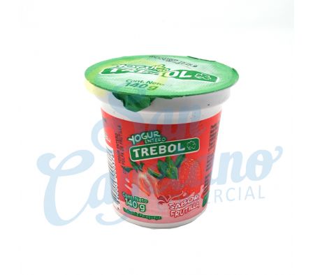 YOGUR ENTERO FRUTILLA POTE TREBOL 140GR