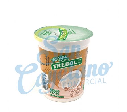 YOGUR ENTERO COCO TREBOL 350GR.