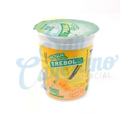 YOGUR ENTERO VAINILLA TREBOL 350GR