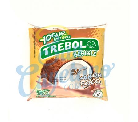 YOGUR ENTERO COCO SACHET TREBOL 500ML