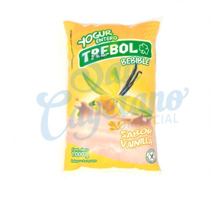 YOGUR ENTERO VAINILLA SACHET TREBOL 1LT