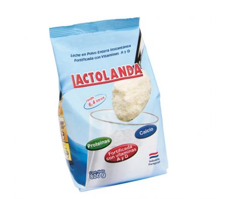 LECHE EN POLVO ENTERA LACTOLANDA 800GR