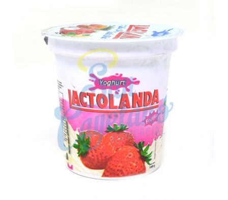 YOGUR ENTERO FRUTILLA LACTOLANDA POTE 140GR