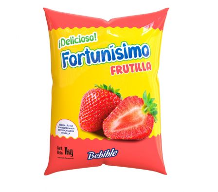 BEBIDA LACTEA FRUTILLA SACHET FORTUNISIMO 1L