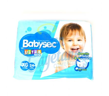 PAÑAL BABYSEC ULTRA XG 24UN.(4)