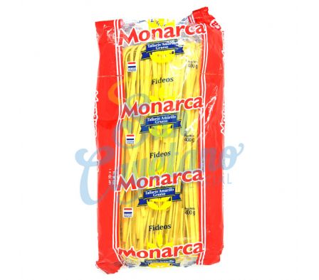 FIDEO TALLARIN AMARILLO GRUESO MONARCA 400GR.(10)