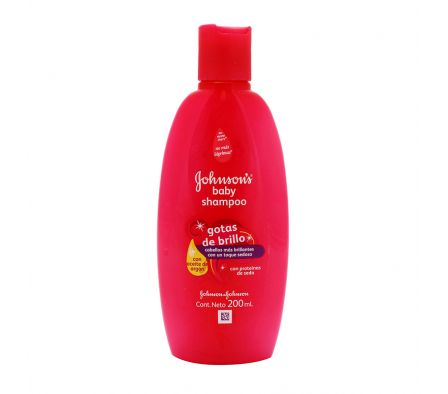 SHAMPOO BABY GOTAS DE BRILLO JOHNSON`S 200ML (12)