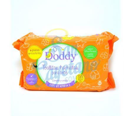 TOALLITA HUMEDA C/VITAMINA E DODDY 100U (48)